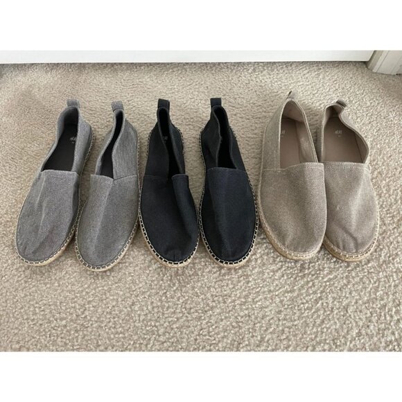 H&M Canvas Espadrilles Slip On Loafers Multi Size 11.5 main image 6
